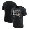 Atlanta Falcons Nike Rewind Tri-Blend T-Shirt - - Front View