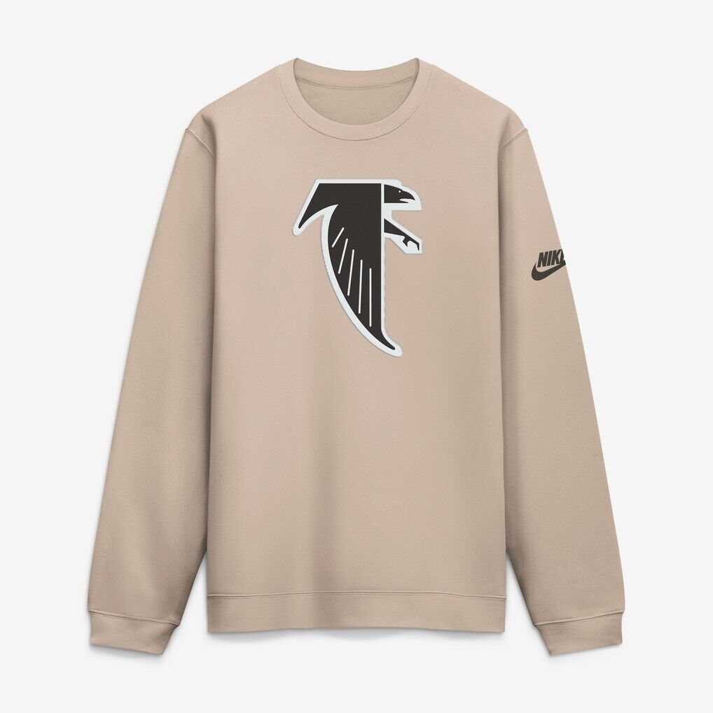 Atlanta Falcons Nike I-Formation Rewind Club Crew Sweatshirt – Sand