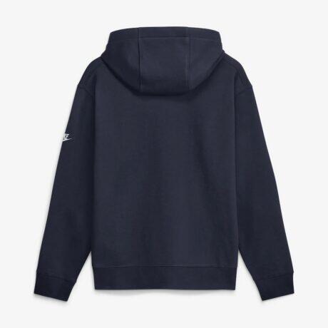 Chicago Bears Nike Short Pass Rewind Club Fleece Hoodie - Navy - Front View