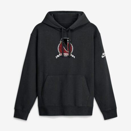 Atlanta Falcons Nike Short Pass Rewind Club Fleece Hoodie