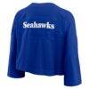 Seattle Seahawks Nike Women's Rewind Cropped Mesh Dri-FIT Fashion Jersey - - Detail View