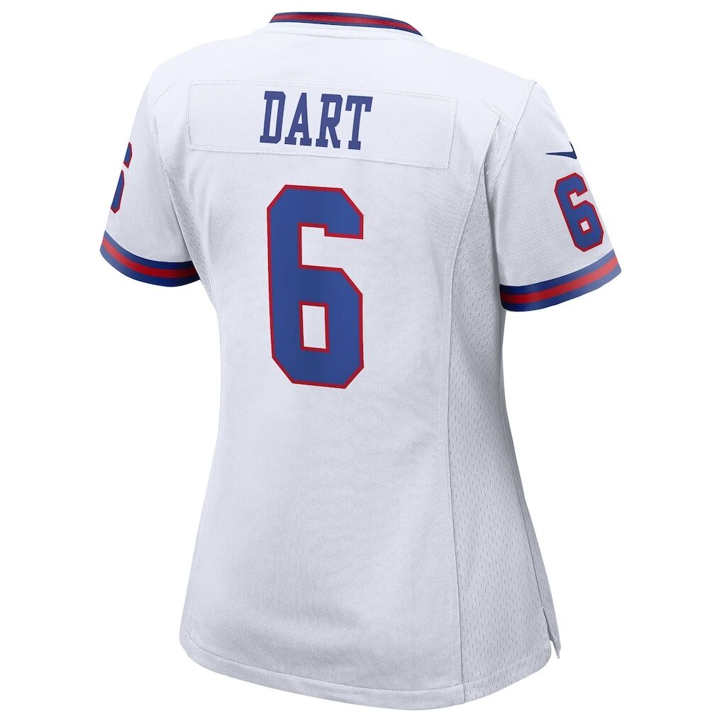 Jaxson Dart New York Giants Nike Women's Alternate Vintage White Game Jersey