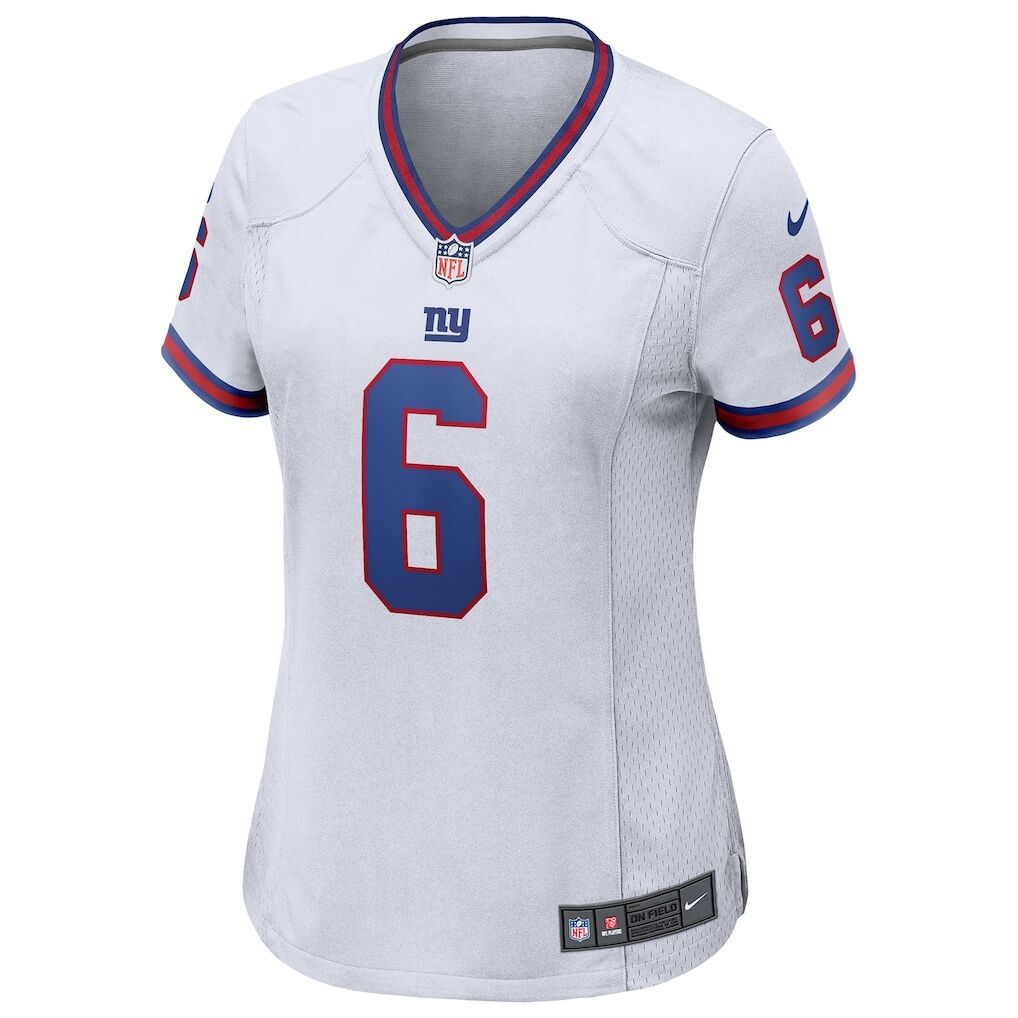 Jaxson Dart New York Giants Nike Women's Alternate Vintage White Game Jersey