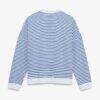 New York Giants Fashion7 Women's Striped Oversized French Terry Sweatshirt - - Side View