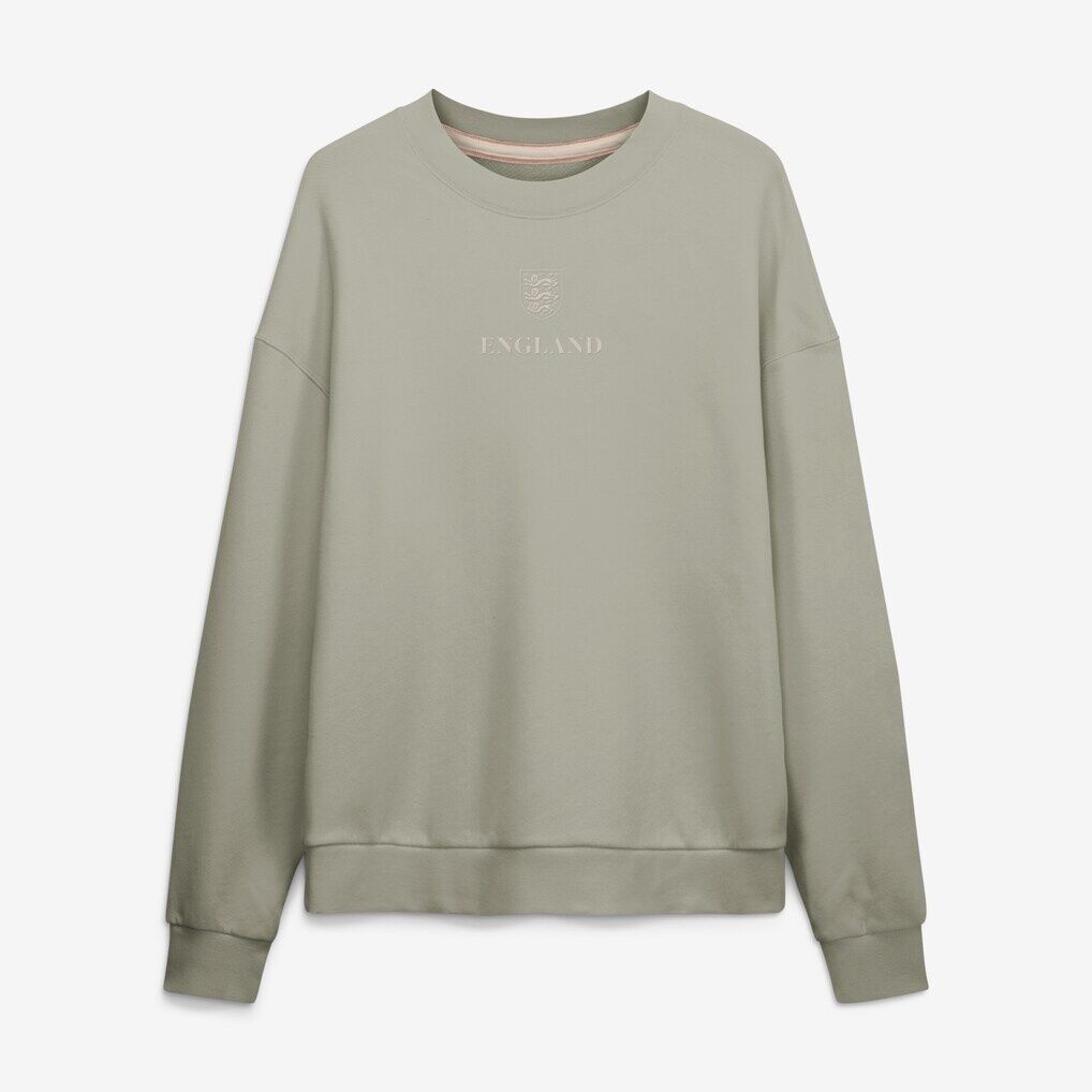 England National Team Fashion7 Oversized Muted Centre Sweatshirt - Khaki