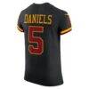 Jayden Daniels Washington Commanders Nike Alternate Vapor F.U.S.E. Elite Jersey - Black - Detail View