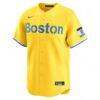 Roman Anthony Boston Red Sox Nike City Connect Limited Jersey - Gold - Side View