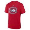Ivan Demidov Montreal Canadiens Fashion7 Authentic Stack Name & Number T-Shirt - Red - Side View