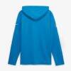 Carolina Panthers Nike Sideline Game On Lightweight Long Sleeve Hooded Dri-FIT Top - Blue - Side View