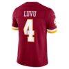 Frankie Luvu Washington Commanders Nike Team Vapor F.U.S.E. Stitched Limited Jersey - Burgundy - Detail View