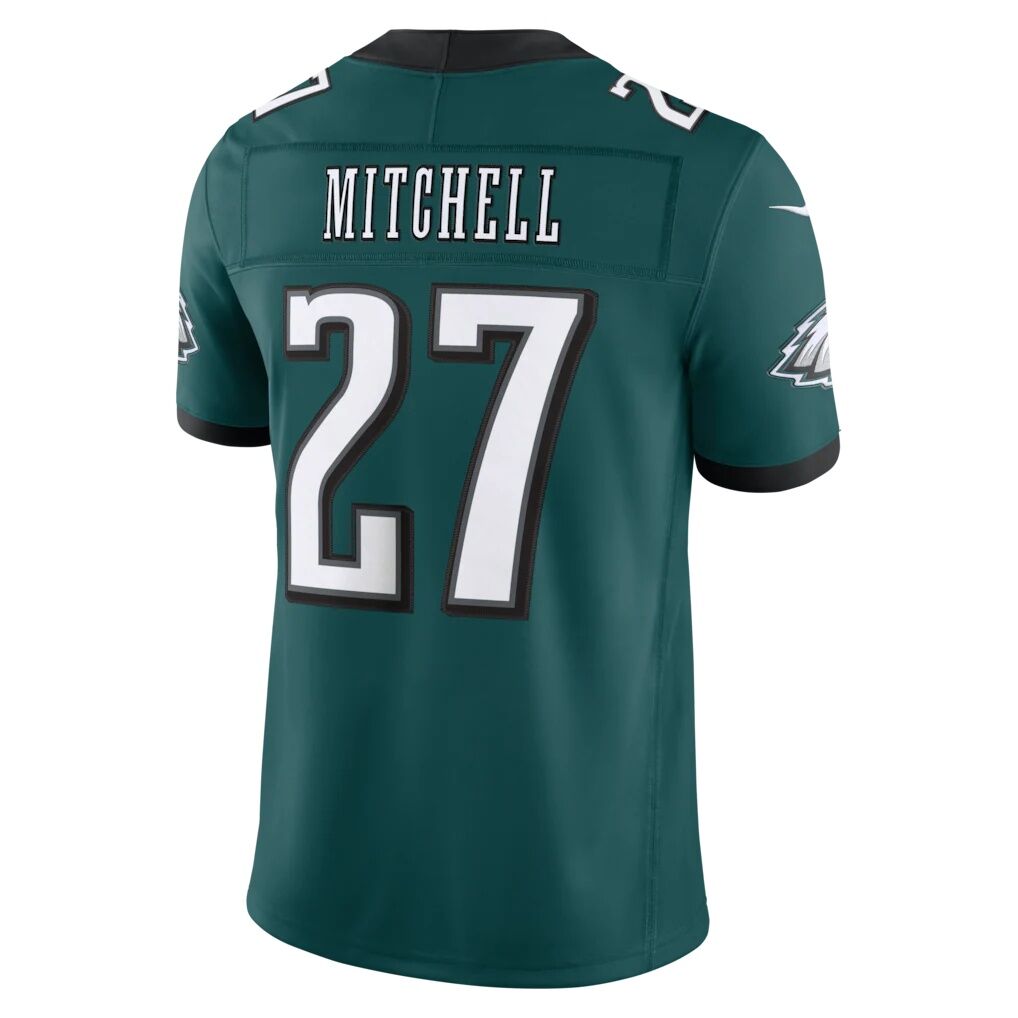 Quinyon Mitchell Philadelphia Eagles Nike Team Vapor F.U.S.E. Stitched Limited Jersey - Midnight Green