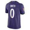 Roquan Smith Baltimore Ravens Nike Team Vapor F.U.S.E. Stitched Limited Jersey - Purple - Detail View