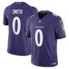Roquan Smith Baltimore Ravens Nike Team Vapor F.U.S.E. Stitched Limited Jersey - Purple - Front View