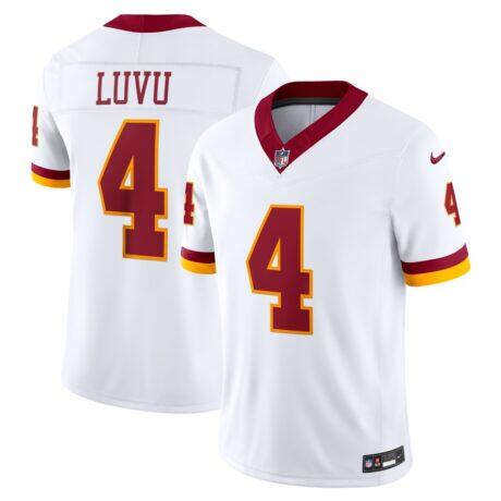 Frankie Luvu Washington Commanders Nike Vapor F.U.S.E. Stitched Limited Jersey - White - Front View