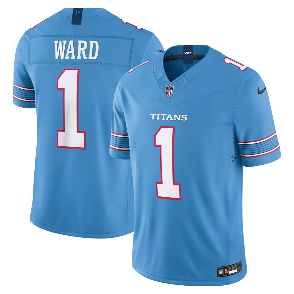 Cameron Ward Tennessee Titans Nike Team Vapor F.U.S.E. Stitched Limited Jersey - Light Blue