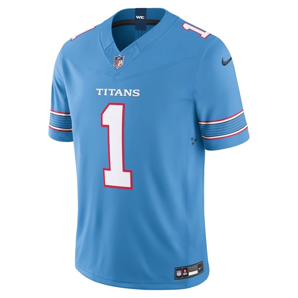 Cameron Ward Tennessee Titans Nike Team Vapor F.U.S.E. Stitched Limited Jersey - Light Blue