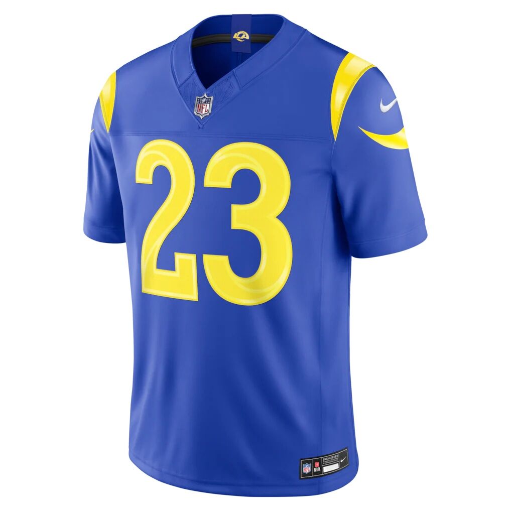 Kyren Williams Los Angeles Rams Nike Team Vapor F.U.S.E. Stitched Limited Jersey - Royal