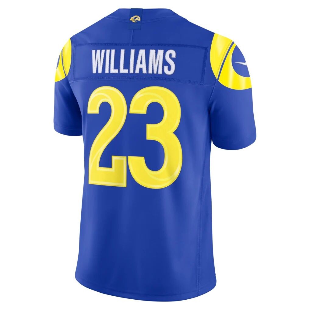 Kyren Williams Los Angeles Rams Nike Team Vapor F.U.S.E. Stitched Limited Jersey - Royal