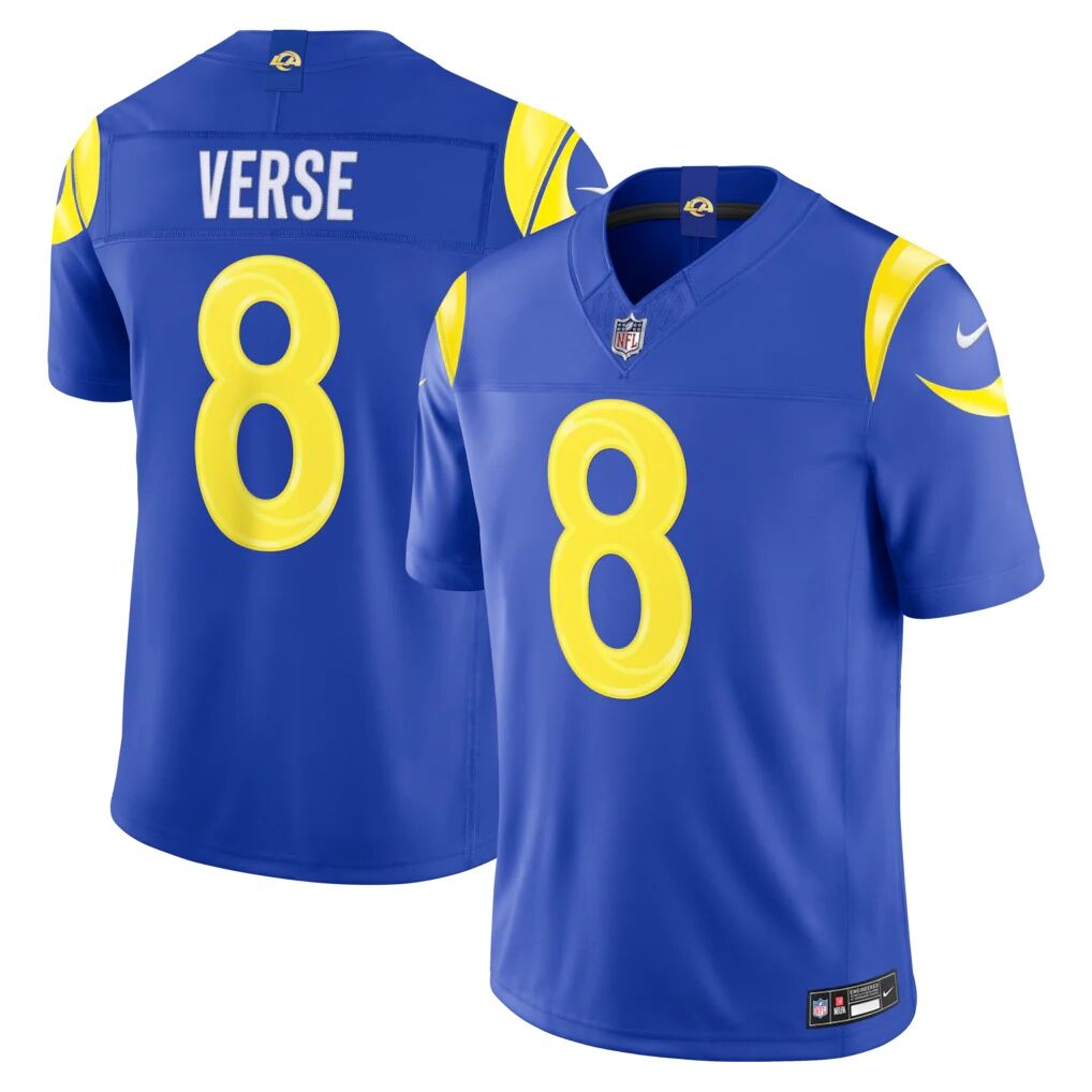 Jared Verse Los Angeles Rams Nike Team Vapor F.U.S.E. Stitched Limited Jersey - Royal