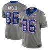 Dalton Kincaid Buffalo Bills Nike Nickel City Vapor F.U.S.E. Stitched Limited Jersey - Gray - Front View