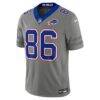 Dalton Kincaid Buffalo Bills Nike Nickel City Vapor F.U.S.E. Stitched Limited Jersey - Gray - Side View