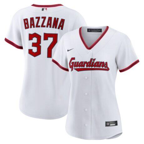Travis Bazzana Cleveland Guardians Nike Women's Home Replica Jersey - White - Front View