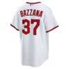 Travis Bazzana Cleveland Guardians Nike Home Replica Jersey - White - Detail View