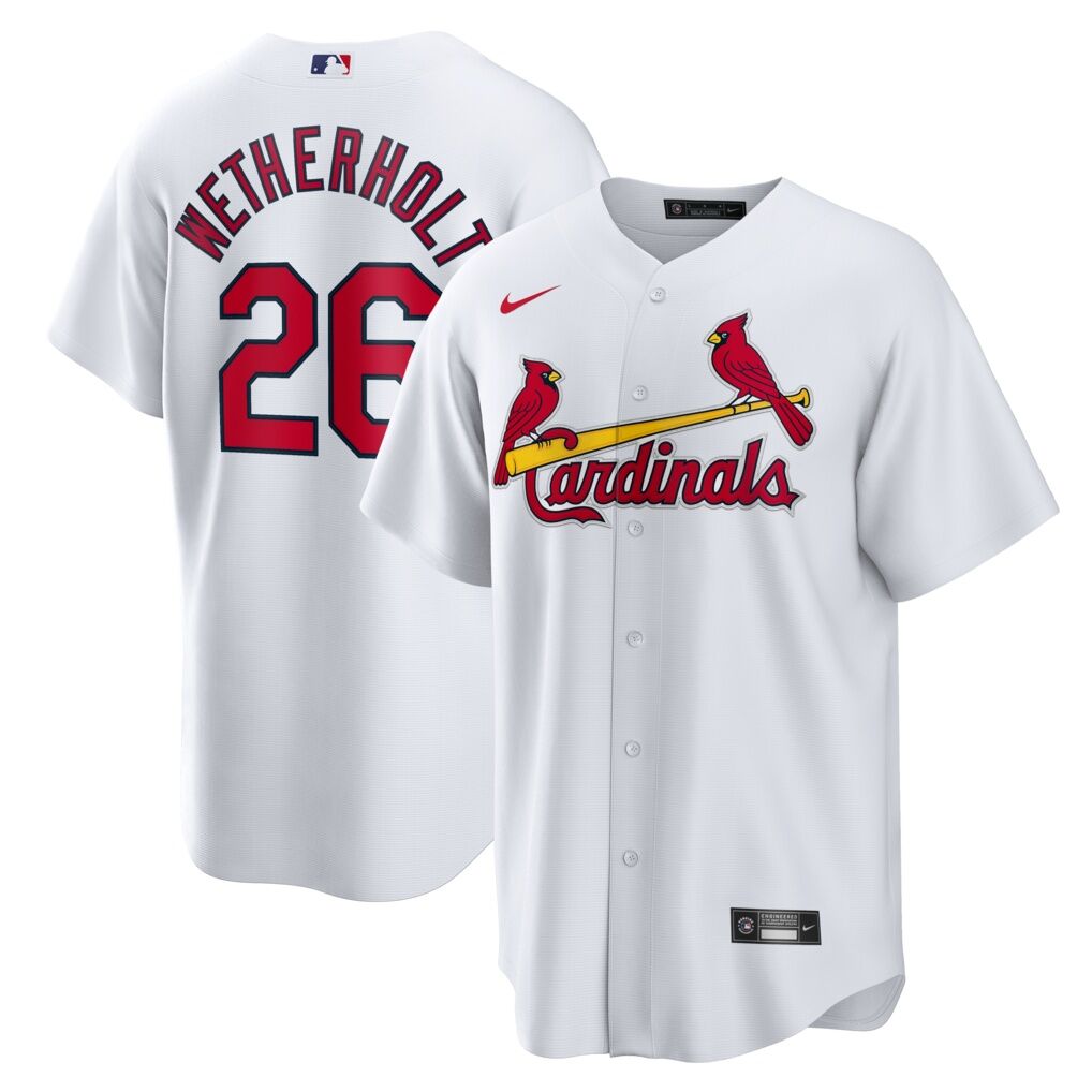JJ Wetherholt St. Louis Cardinals Nike Home Replica Jersey