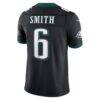 DeVonta Smith Philadelphia Eagles Nike Alternate Vapor F.U.S.E. Stitched Limited Jersey - Black - Detail View