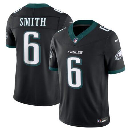 DeVonta Smith Philadelphia Eagles Nike Alternate Vapor F.U.S.E. Stitched Limited Jersey - Black - Front View