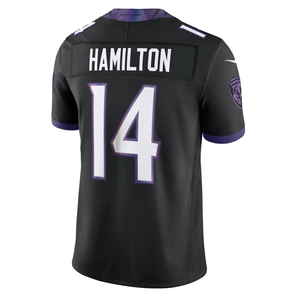 Kyle Hamilton Baltimore Ravens Nike Alternate Vapor F.U.S.E. Stitched Limited Jersey