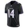 Kyle Hamilton Baltimore Ravens Nike Alternate Vapor F.U.S.E. Stitched Limited Jersey - Black - Side View