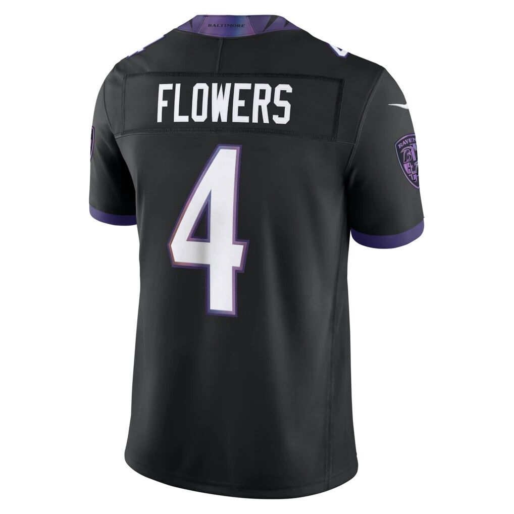 Zay Flowers Baltimore Ravens Nike Alternate Alternate Vapor F.U.S.E. Stitched Limited Jersey