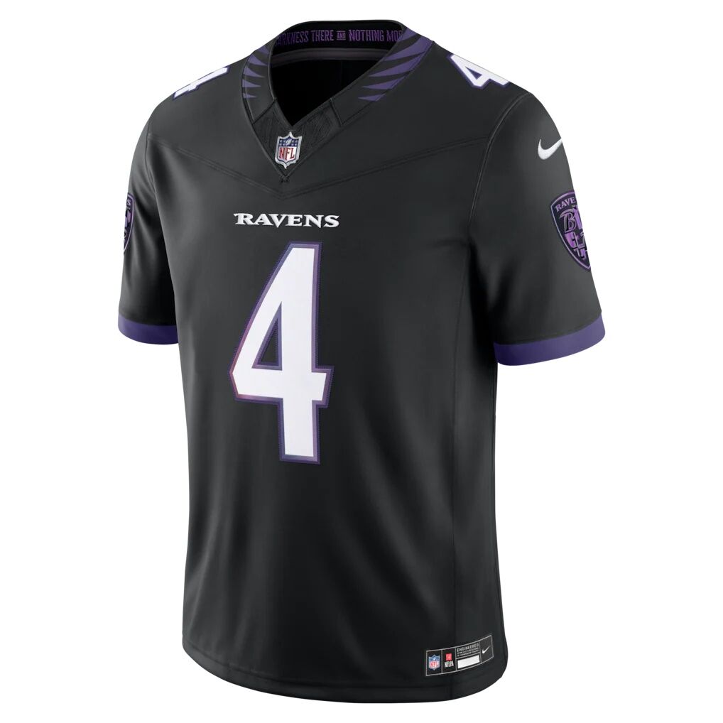 Zay Flowers Baltimore Ravens Nike Alternate Alternate Vapor F.U.S.E. Stitched Limited Jersey