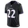 Derrick Henry Baltimore Ravens Nike Alternate Alternate Vapor F.U.S.E. Stitched Limited Jersey - Black - Side View