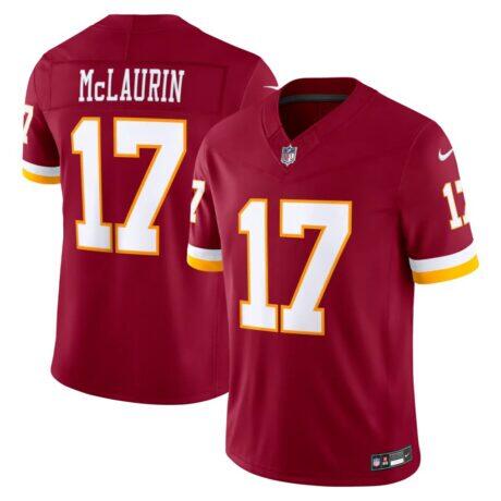 Terry McLaurin Washington Commanders Nike Team Vapor F.U.S.E. Stitched Limited Jersey - Burgundy - Front View