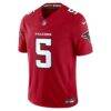 Drake London Atlanta Falcons Nike Alternate Throwback Vapor F.U.S.E. Stitched Limited Jersey - Red - Side View