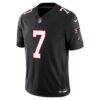 Bijan Robinson Atlanta Falcons Nike Alternate Throwback Vapor F.U.S.E. Stitched Limited Jersey - Black - Side View