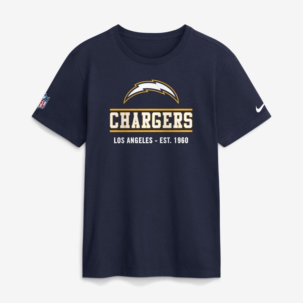 Los Angeles Chargers Nike Sideline Alternate Final Sprint Dri-FIT T-Shirt
