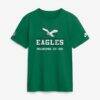 Philadelphia Eagles Nike Tall Sideline Final Sprint Dri-FIT T-Shirt - - Front View