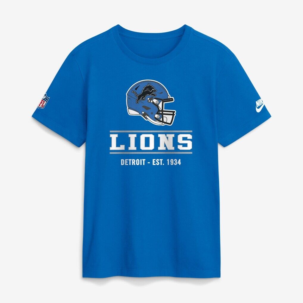 Detroit Lions Nike Tall Sideline Final Sprint Dri-FIT T-Shirt