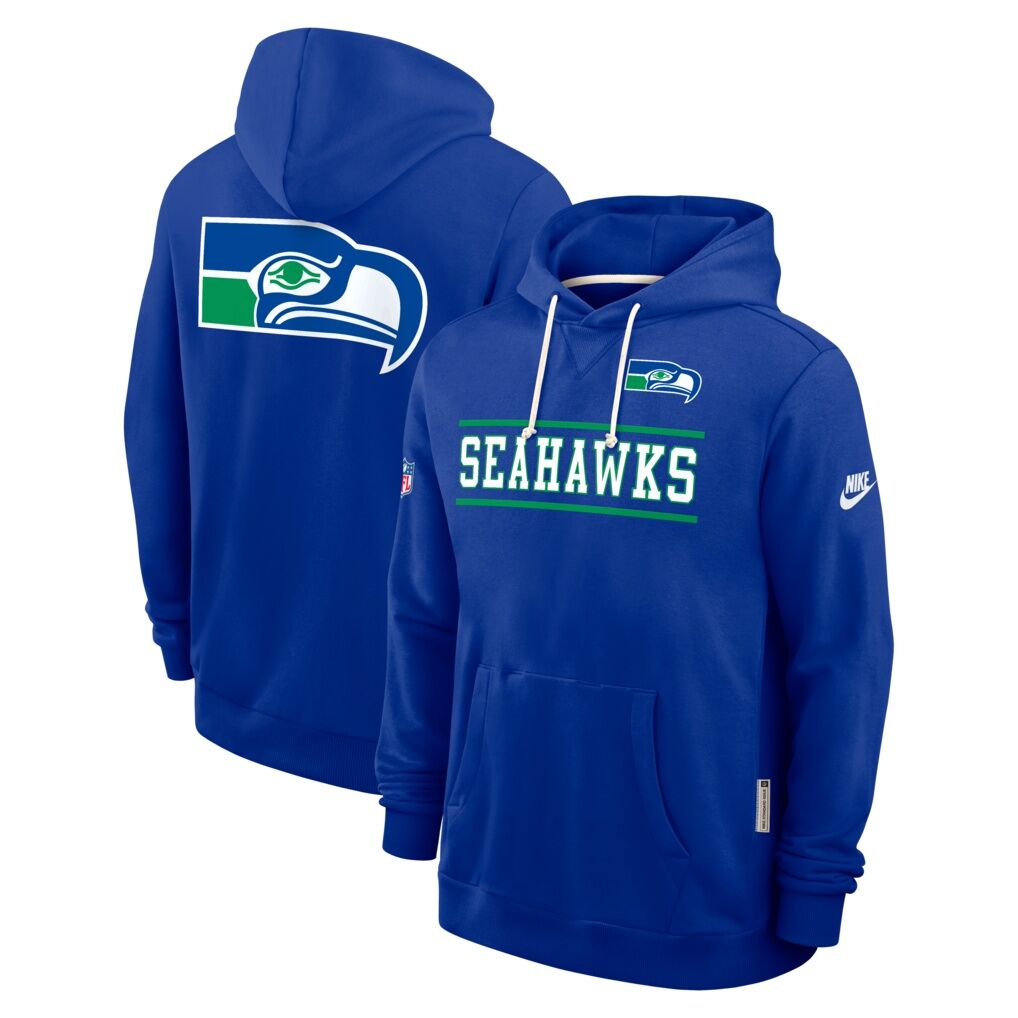 Seattle Seahawks Nike Standard Issue Replay Officials Alternate Dri-FIT Hoodie - Royal