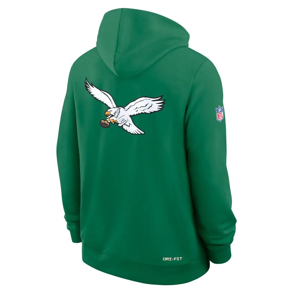 Philadelphia Eagles Nike Standard Issue Replay Officials Alternate Dri-FIT Hoodie - Kelly Green