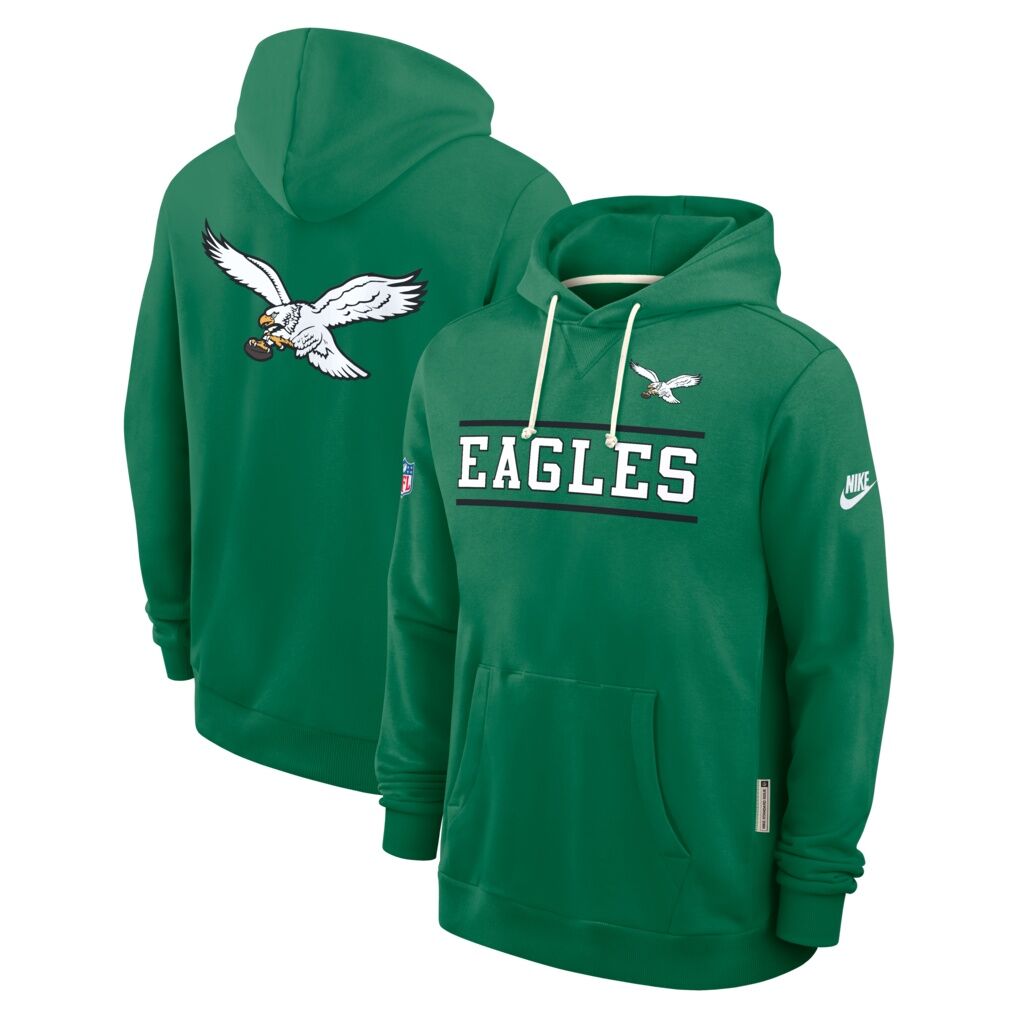 Philadelphia Eagles Nike Standard Issue Replay Officials Alternate Dri-FIT Hoodie - Kelly Green