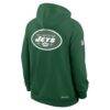 New York Jets Nike Standard Issue Replay Officials Alternate Dri-FIT Hoodie - Green - Detail View