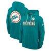 Miami Dolphins Nike Standard Issue Replay Officials Alternate Dri-FIT Hoodie - - Front View