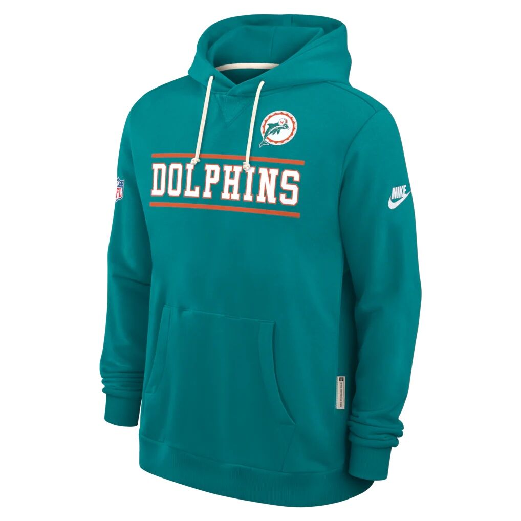 Miami Dolphins Nike Standard Issue Replay Officials Alternate Dri-FIT Hoodie - Aqua