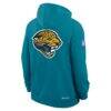Jacksonville Jaguars Nike Standard Issue Replay Officials Alternate Dri-FIT Hoodie - Teal - Detail View