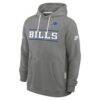 Buffalo Bills Nike Standard Issue Replay Officials Alternate Dri-FIT Hoodie - Gray - Side View