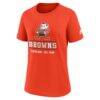 Cleveland Browns Nike Women's Sideline Alt Dri-FIT T-Shirt - Orange - Side View